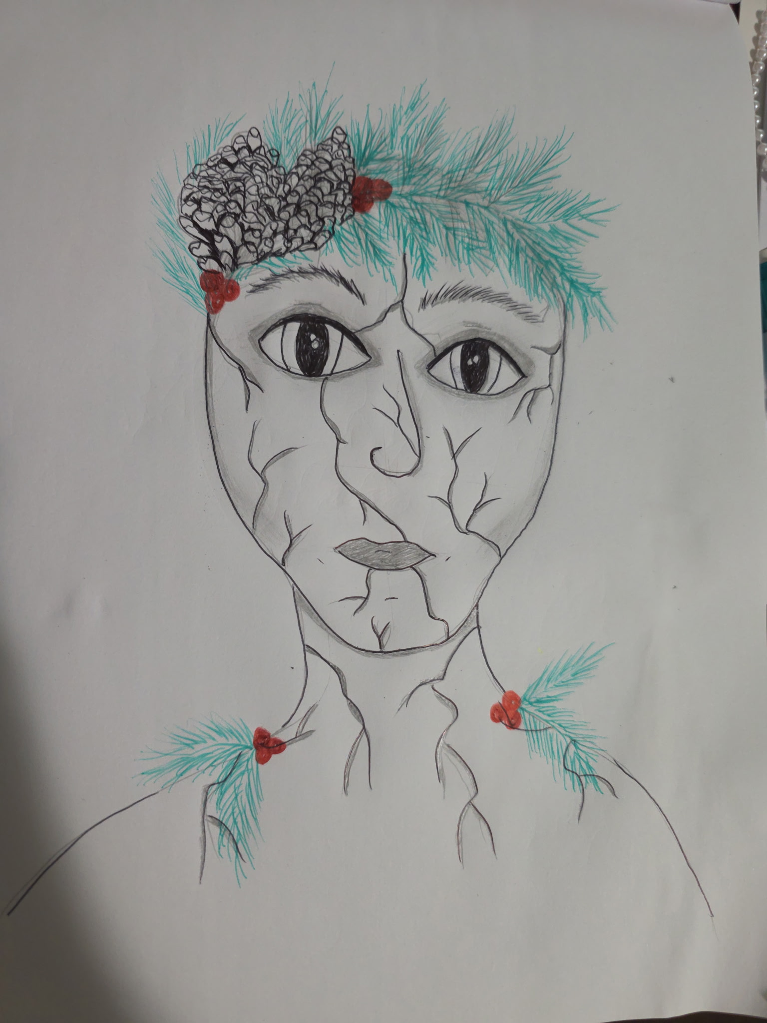 Construction drawing for a character costume, drawn before the build