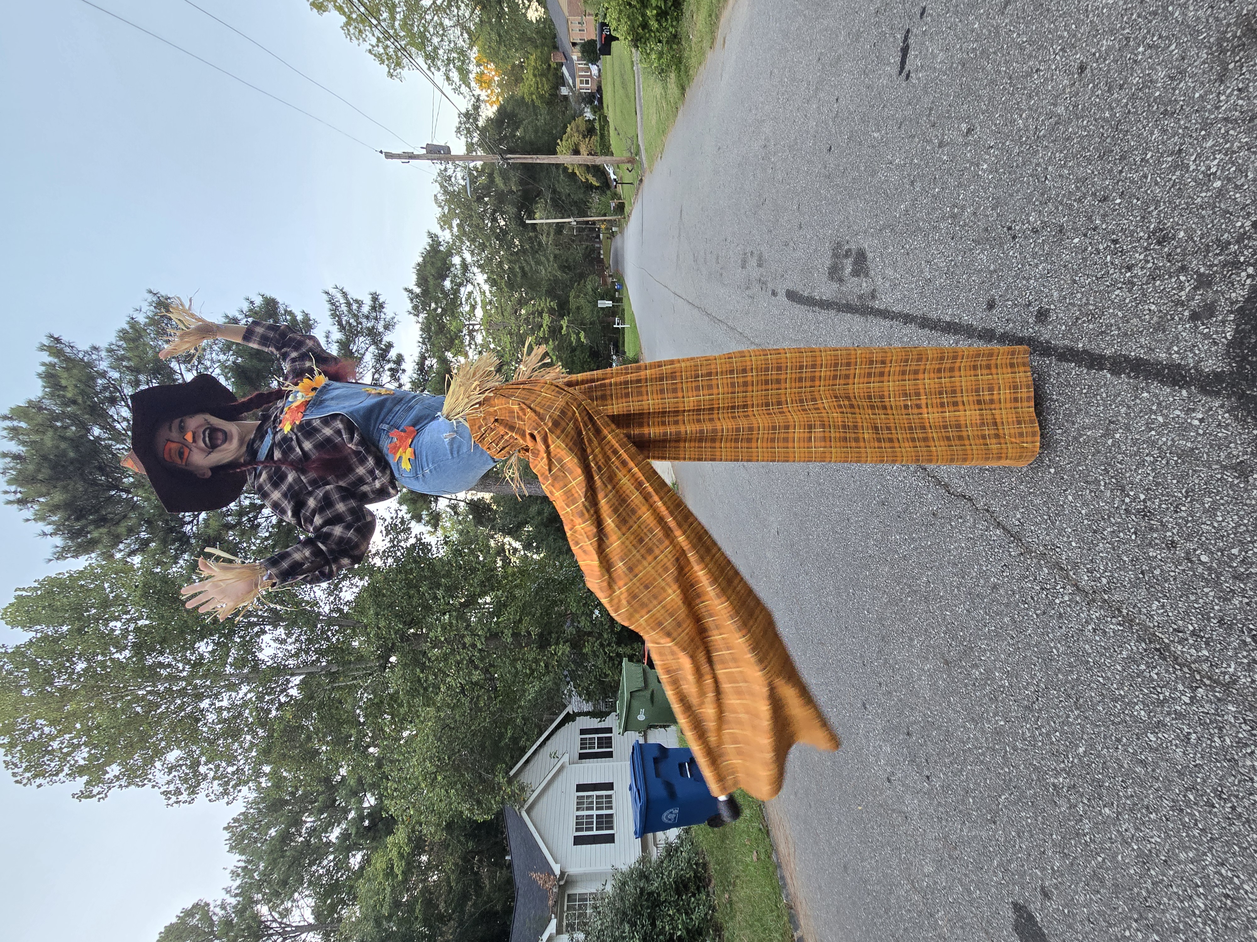 Scarecrow costume performance